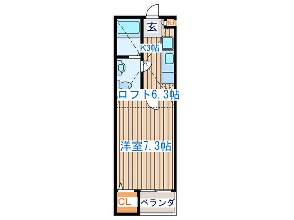 ミモザの物件間取画像